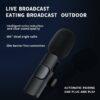 Wireless Lavalier Microphone for Type C with iPhone Adapter