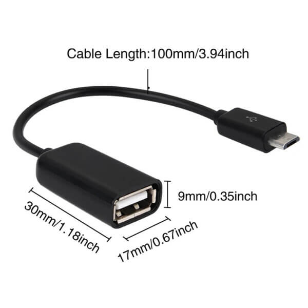 USB to Micro USB OTG Cable Adapter (2)