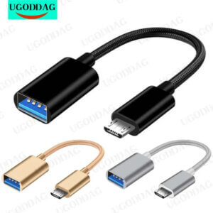 USB to Micro USB OTG Cable Adapter (3)