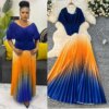Miyake Pleated 2 Pieces Set Women's Fashion dress