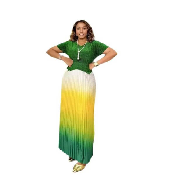 Miyake Pleated 2 Pieces Set Women's Fashion dress